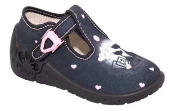 Zetpol Kapcie Dziewczęce Daria Czarne Rozmiar 20