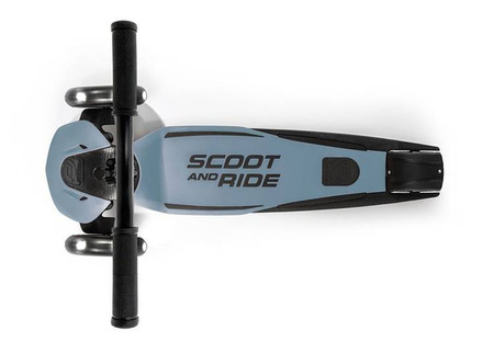 Scootandride Highwaykick 5 LED Hulajnoga Składana Ze Świecącymi Kółkami 5+ Steel