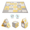Kinderkraft Luno Shapes Mata Piankowe Puzzle Yellow
