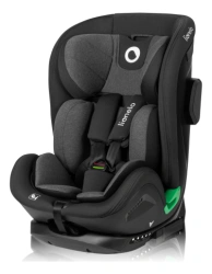 Lionelo HARPER i-Size Fotelik samochodowy 9-36 kg 76-150 cm - Black Carbon Grey