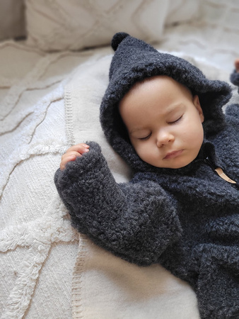 Zaffiro Nevada Kombinezon Wełniany Dla Dzieci 62/68 Anthracite