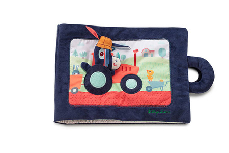 LILLIPUTIENS Miękka książeczka aktywizująca "Osiołek Ignace na farmie" 18 m+