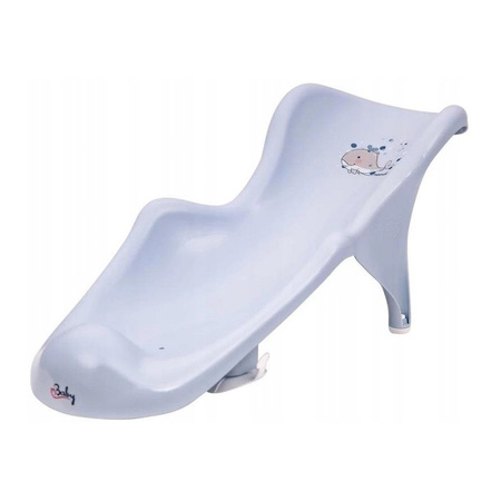 MALTEX Fotelik do kąpieli WIELORYB satynowy błękit