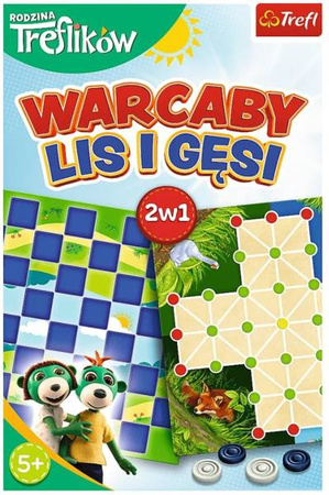 Trefl Warcaby Lis i Gęsi Rodzina Treflików 