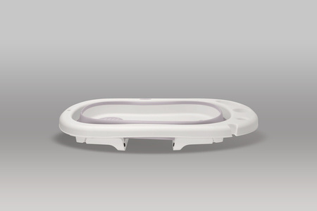 Primabobo MyToy Wanienka Składana z Matą Antypoślizgową, Zabawką Oraz Poduszką Do Kąpieli Różowa