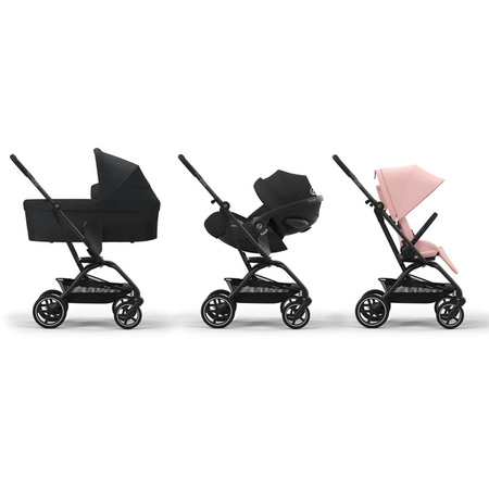 Cybex Eezy S Twist Plus 2 Wózek Spacerowy Rama Czarna Candy Pink 2024