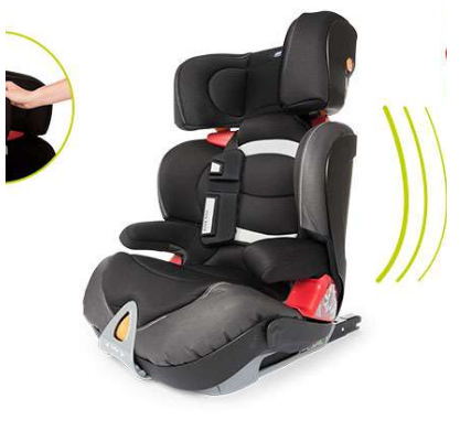 Chicco Oasys 2-3 Fix Plus Evo Fotelik Samochodowy 15-36kg Jet Black