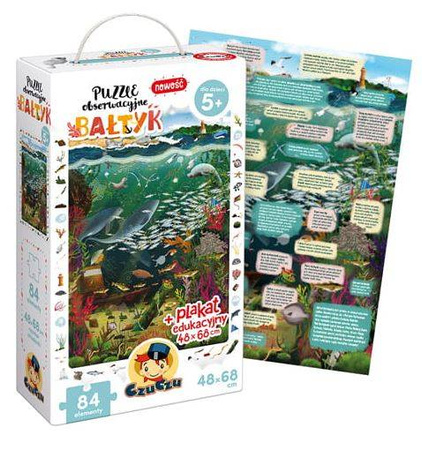 CzuCzu 84 el. Puzzle Obserwacyjne Bałtyk