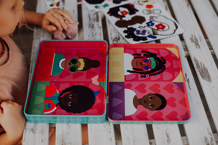 Mudpuppy Magnetyczne postacie Moje włosy, moja korona 4+