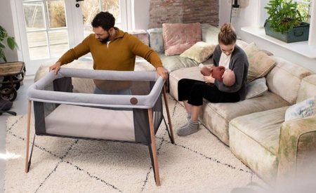 Maxi-Cosi Kompaktowe Łóżeczko Podróżne Iris 2w1  Essential Grey