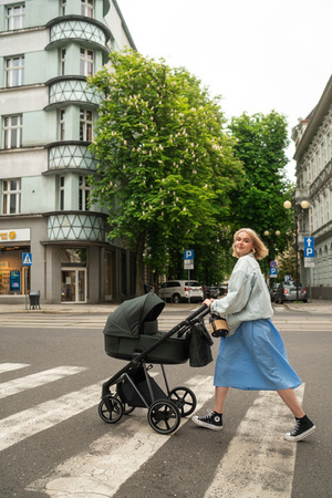 Roan Ivi 2.0 Vintage Wózek Głęboko-Spacerowy Sicilian Olive + Cybex Aton B2 i-Size Fotelik Samochodowy 0-13kg + Baza One Volcano Black	