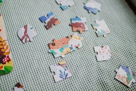 Janod Puzzle Progresywne W Walizce Pory Roku 4 Układanki – 6, 9, 12 I 16 Elementów 3+