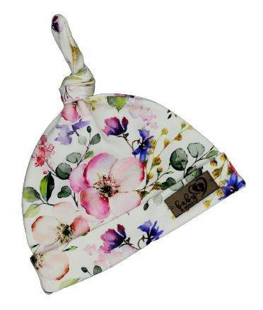 Baby in World Czapka niemowlęca smerfetka Kwiat Jabłoni  3-6mc