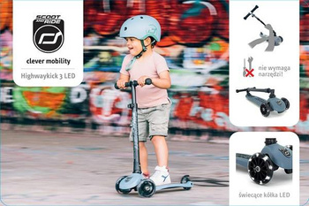 POS marketing Naklejka na główkę ekspozytora SCOOTANDRIDE HK3 pozioma