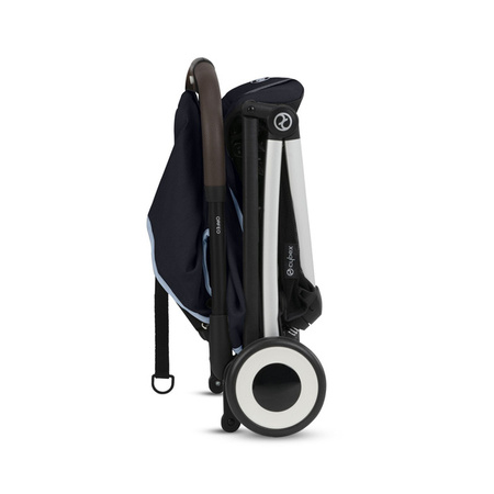 Cybex Orfeo Wózek Spacerowy Rama Srebrna Ocean Blue + Pałąk
