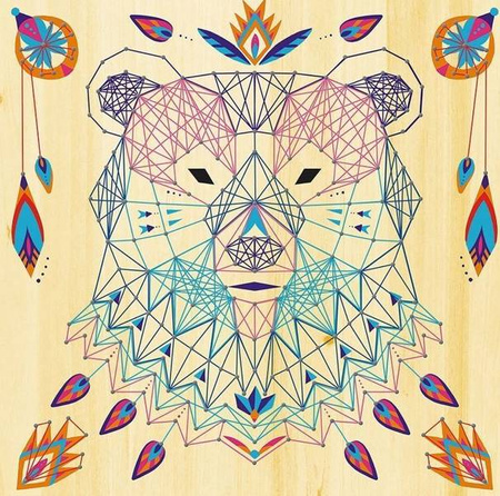 Janod String Art Zestaw Kreatywny Przeplatanka 3D Zwierzęta 8+