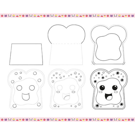 Janod Zestaw kreatywny Rysowanie krok po kroku Modele kawaii 20 rysunków 7+