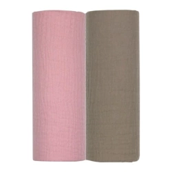 EGA KIDS ZESTAW PIELUCHY MUŚLINOWE KRESZOWANE 2SZT