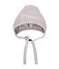 Poofi Czapka Wiązana Rozmiar 56 0-2m Jasny Szary