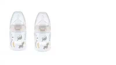 NUK Zestaw FC+ PP Butelka 300 ml ze wskaźnikiem temperatury 1+1 GRATIS Turkusowy