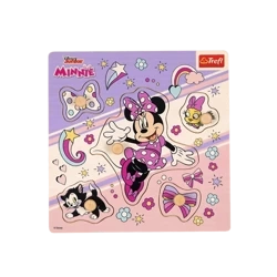 Trefl Zabawka Drewniana Puzzle Mini 5 el. Myszka Minnie