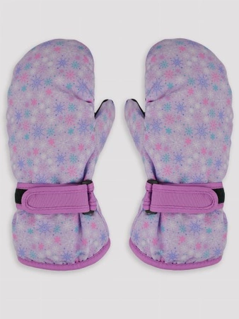 Noviti Rękawiczki Narciarskie 1P Dziewczęce płatki śniegu Rozmiar 14