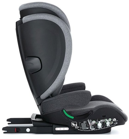 PETITE & MARS Fotelik samochodowy Elite Fix i-size 100-150 cm Misty Grey