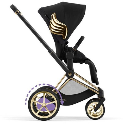 Cybex E-Priam 3.0 Wózek Głęboko-Spacerowy + Cloud Z2 i-Size Fotelik Samochodowy 0-13 kg Cherub Wings by Jeremy Scott 