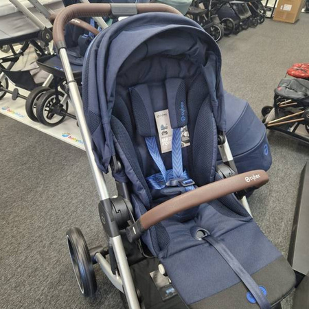 [OUTLET] Cybex Balios S Lux Wózek Głęboko-Spacerowy Ocean Blue Rama Srebrna 