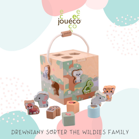Joueco The Wildies Family Drewniany sorter