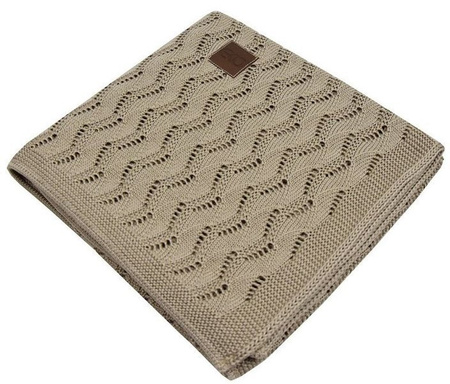 Kocyk Dzianinowy Bambusowy PLE-77 Beż