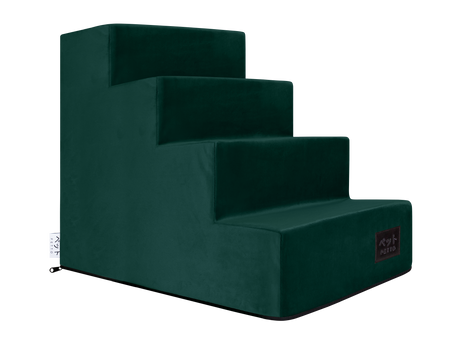 Petto Takai 4 Velvet Schodki Dla Psa Stopnie Ciemnozielone