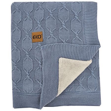 Eko Kocyk z Podszyciem Futerkowym Jeans 100x80