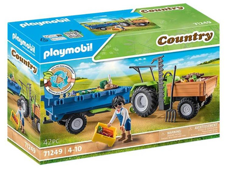 Playmobil Country Traktor z Przyczepa 71249 