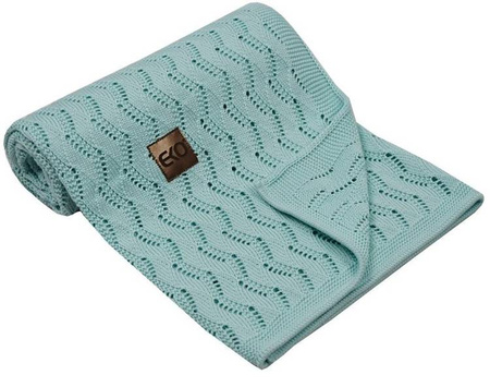 Kocyk Dzianinowy Bambusowy PLE-77 Turkus