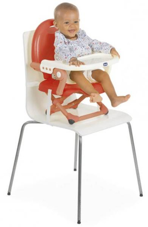 Chicco Pocket Snack Przenośne Krzesełko do Karmienia  Poppy Red