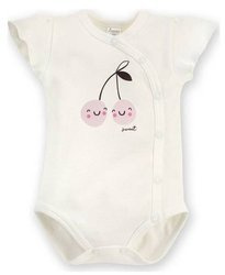 Body Rozpinane Krótki Rękaw Sweet Cherry  68
