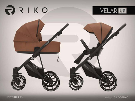 Riko Velar Up Wózek Głęboko-Spacerowy 04 Cognac