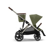 Cybex Gazelle S Wózek Spacerowy Bliźniaczy Rama Taupe Moss Green