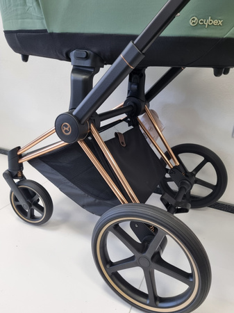 [OUTLET] Cybex Priam 4.0 Wózek Głęboko-Spacerowy Rama Rose Gold Leaf Green 
