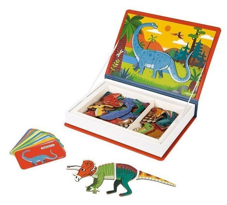 Janod Magnetibook Magnetyczna Układanka Dinozaury 