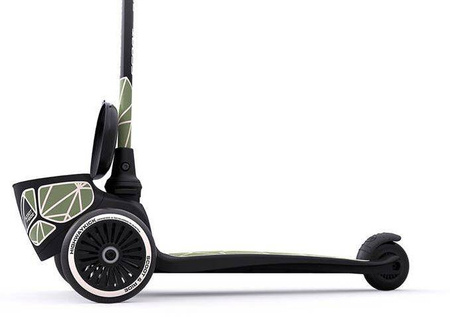 Scootandride Highwaykick 2 Lifestyle Hulajnoga Trójkołowa Balansowa z Zamykanym Schowkiem 2+ Green Lines
