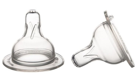 Canpol Babies Smoczki Silikonowe Mini do Butelki Szerokiej EasyStart 2szt. 21/729