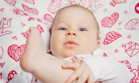 LennyLamb Otulacz Bambusowy - Czułe Słówka