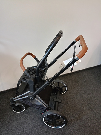 [OUTLET] Cybex  E-Priam 2.0 Rama w zestawie ze Stelażem Siedziska Chrome + Brąz