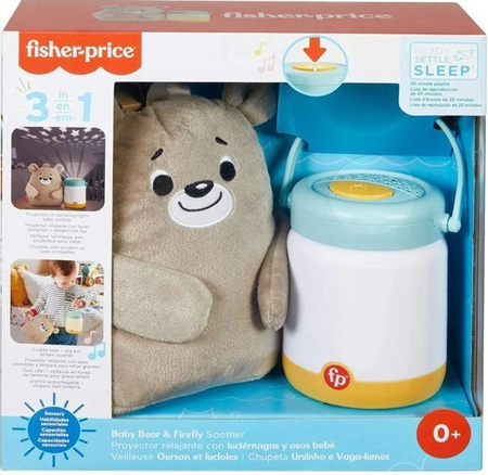 Fisher Price Uspokajacz Miś Ze Świetlikami GRR00