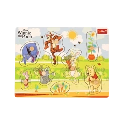 Trefl Zabawka Drewniana Puzzle Medium 8 Elementów Kubuś Puchatek