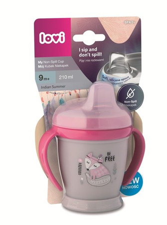 Lovi Mój Kubek Niekapek Mini 210ml Indian Summer Girl Różowy
