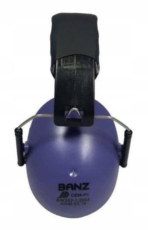 Banz Słuchawki Ochronne Nauszniki Dla Dzieci 2+ Lata Banz  Dark Purple