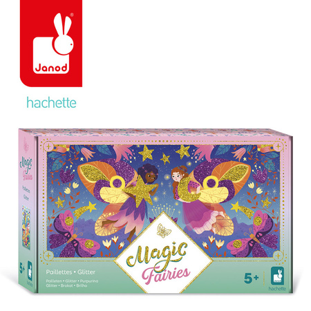 Janod Zestaw kreatywny Magiczny brokat Wróżki Magic Fairies 5+
